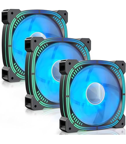 Apevia 120mm Green LED Case Fan 2-Pack - 4pin Molex & 3pin Motherboard Silent PC Cooling Fan