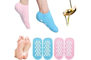 SAGRY 2Pairs Moisturizing Socks - Silicone Socks for Dry Cracked Feet Women - Gel Socks for Dry Cracked Feet Women - Lotion Socks for Repairing and Softening Dry Cracked Feet Skins