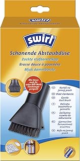 Swirl Schonende Abstaubdüse (Staubsaugerdüse mit weichem Bürstenkranz, 32mm-35mm, Passend z.B. für Miele, Siemens, Bosch, Philips, Kärcher, AEG, Samsung, Rowenta)