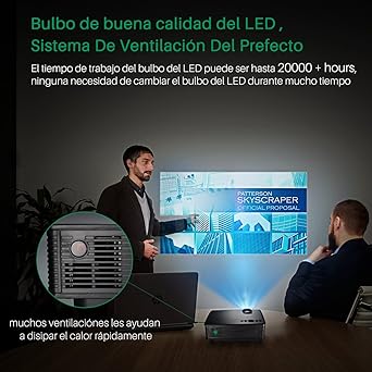 Mpow LCD Proyector, 1200 Lúmenes LED Mini Proyector Portátil ...