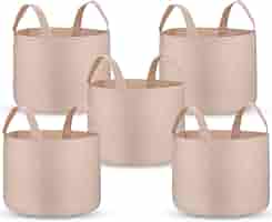PEYOU Bolsa de Cultivo de Plantas 20L(5 Piezas), Saco para Plantas ...