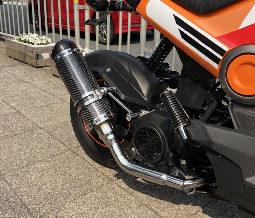 Amazon Beyond Navi110用ステンレスマフラー カーボンtype Hondaナビ110用 フルエキゾースト 車 バイク Amazon Beyond Navi110用ステンレスマフラー カーボンtype Hondaナビ110用 フルエキゾースト 車 バイク