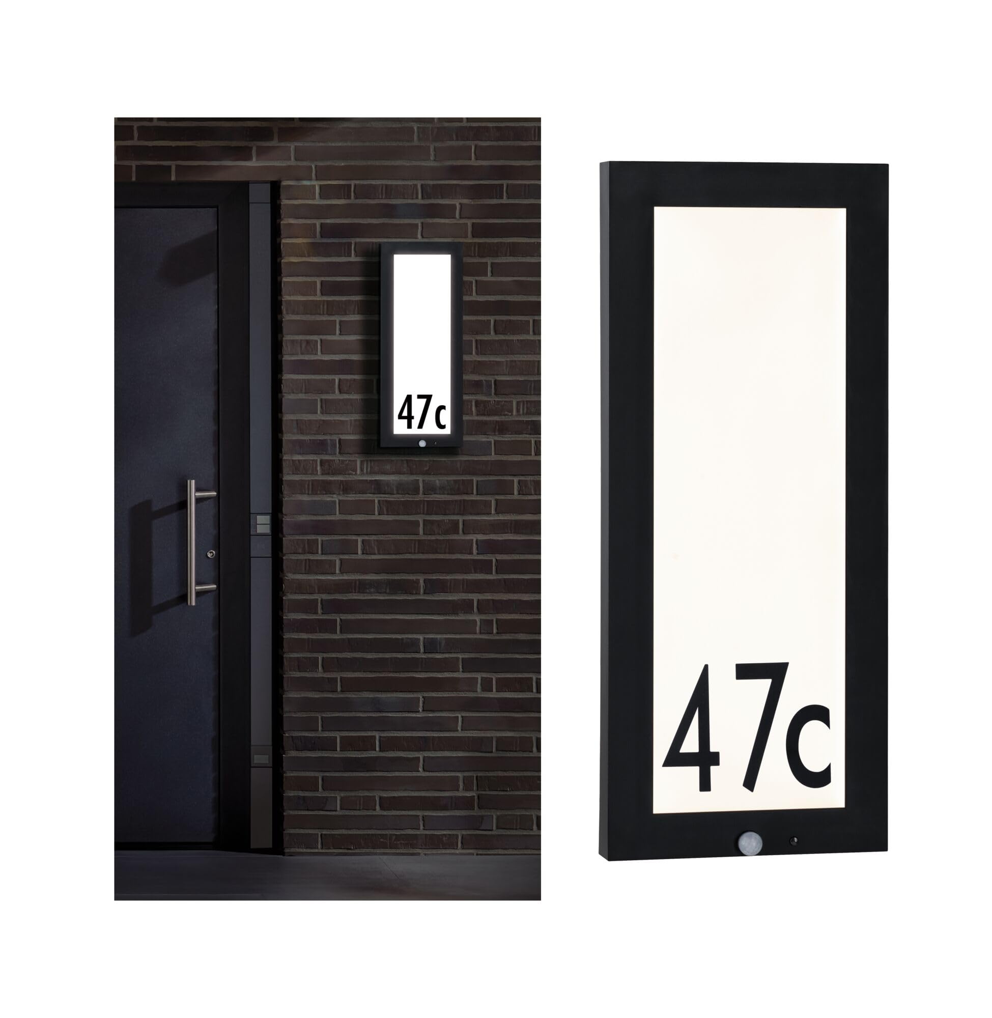 Paulmann 94256 Outdoor Panel LED Outdoor luminaire Rectangular incl. 1x10 watt Anthracite Aluminium 3000 K Warm White