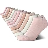 Calvin Klein Womens No Show Socks - 12 Pack Breathable Cushioned Athletic Performance Low Cut Running Socks for Women