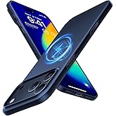 TORRAS Magnetic Slim Fit for iPhone 17 Pro Case 6.3 inch, Ultra-Thin, Compatible with MagSafe, Lightweight Matte Anti-Scratch Hard PC Cover Phone Case for iPhone 17 Pro OriginFit, Deep Blue