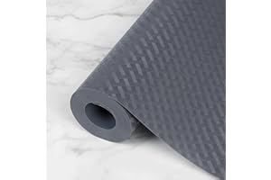 Gray EVA Shelf Liners, Waterproof & Oil-Proof Non-Slip Cabinet Mats, Adjustable Drawer Refrigerator Liner (11.8x59 Inch)