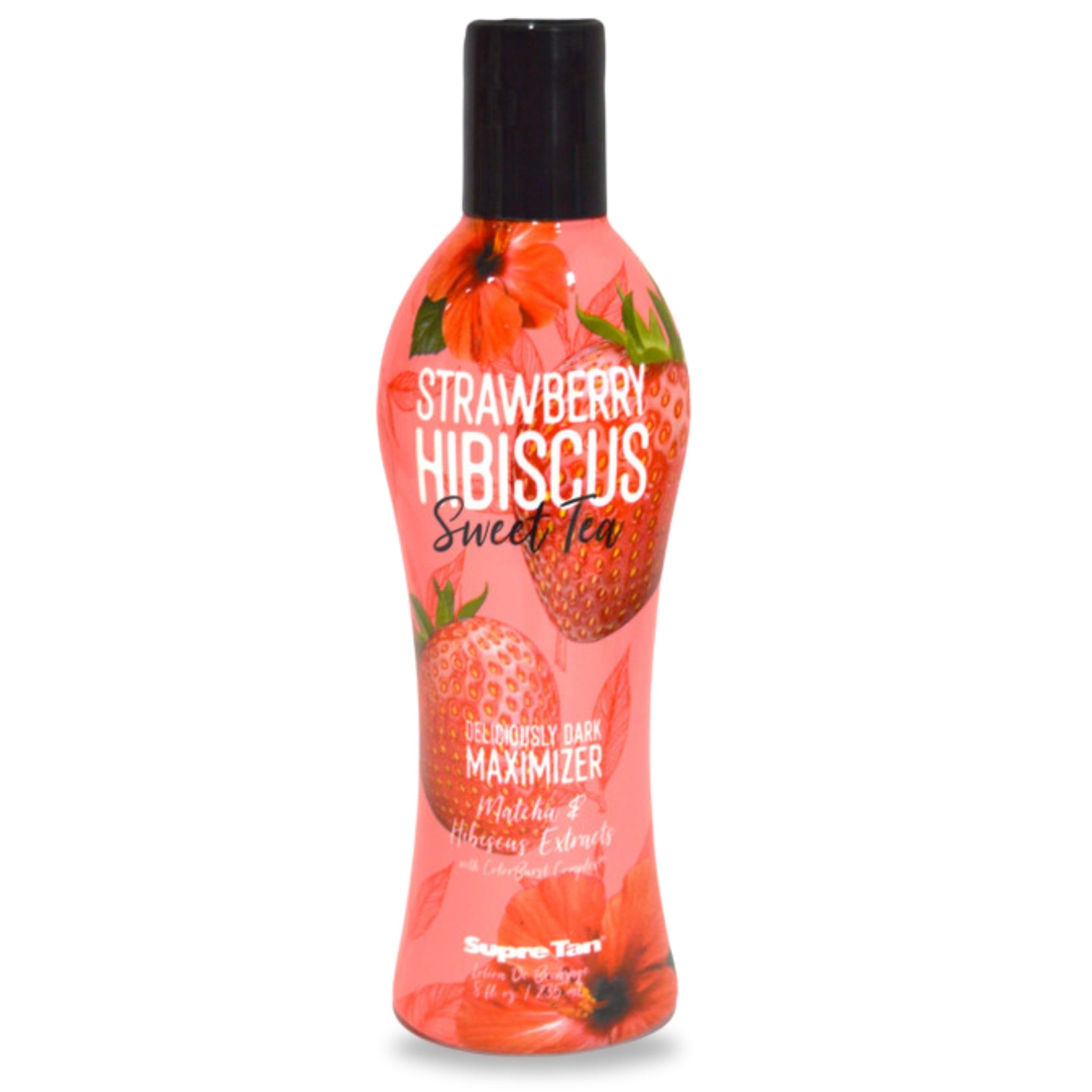 Supre Tan Strawberry Hibiscus Sweet Tea Deliciously Dark Maximizer Tanning Lotion (235ml)