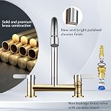 Peppermint 2 Hole Kitchen Mixer Tap 360° Swivel 180mm Deck Mounted Chrome view 6