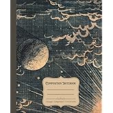 Composition Notebook: Vintage Astronomy Illustration Journal with 120 Cream Colored College Ruled Pages