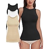 EUYZOU Women Shapewear Tummy Control Tank Tops Seamless Compression Tops Body Shaper Camisole