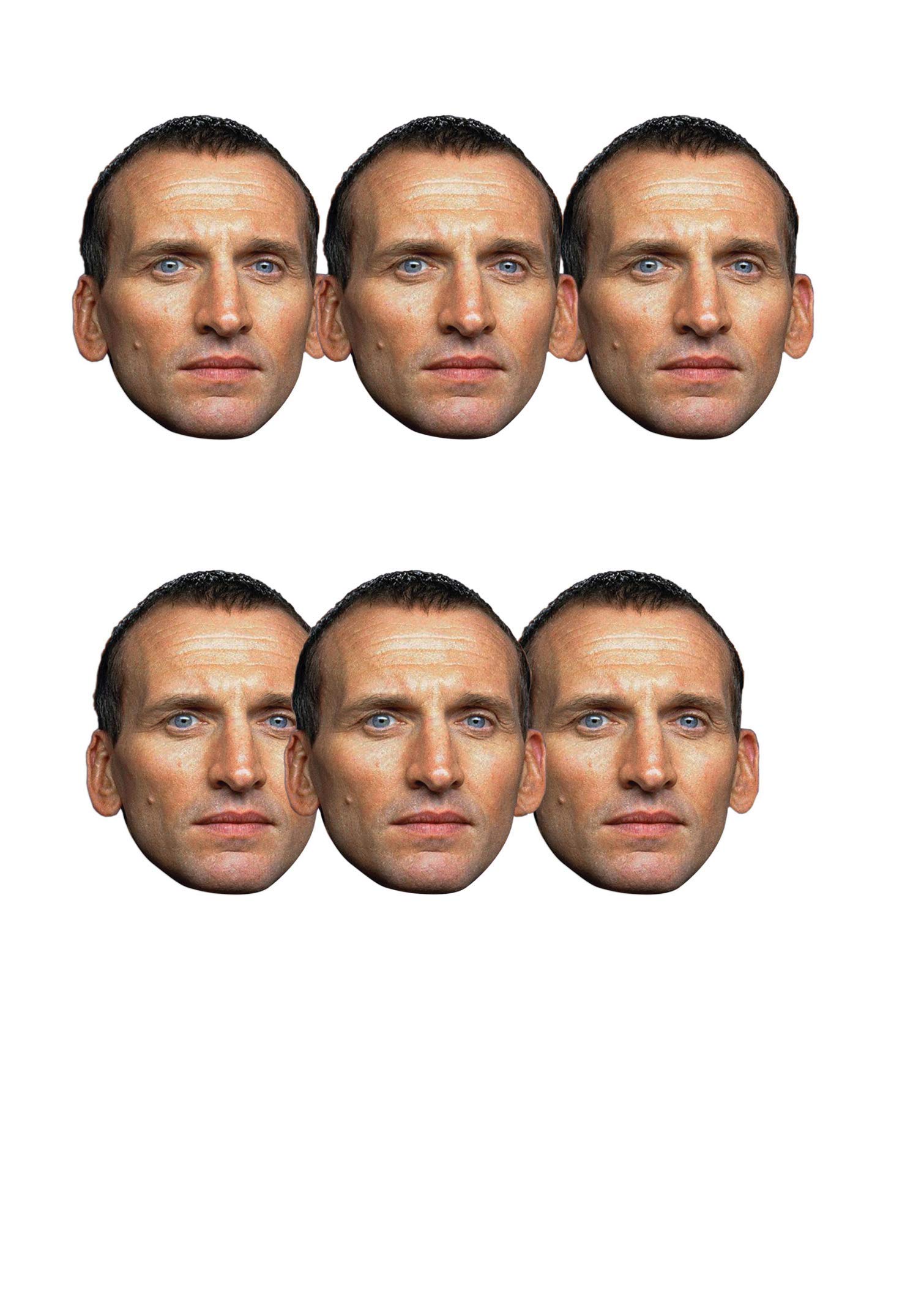 Doctor Who - 9th Doctor - Christopher Eccleston - Card Face Masks