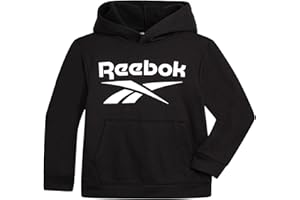 Reebok Boys Sweatshirts - Performance Fleece Pullover Hoodies for Boys - Cozy Graphic Hoodies for Gym and Daily Wear