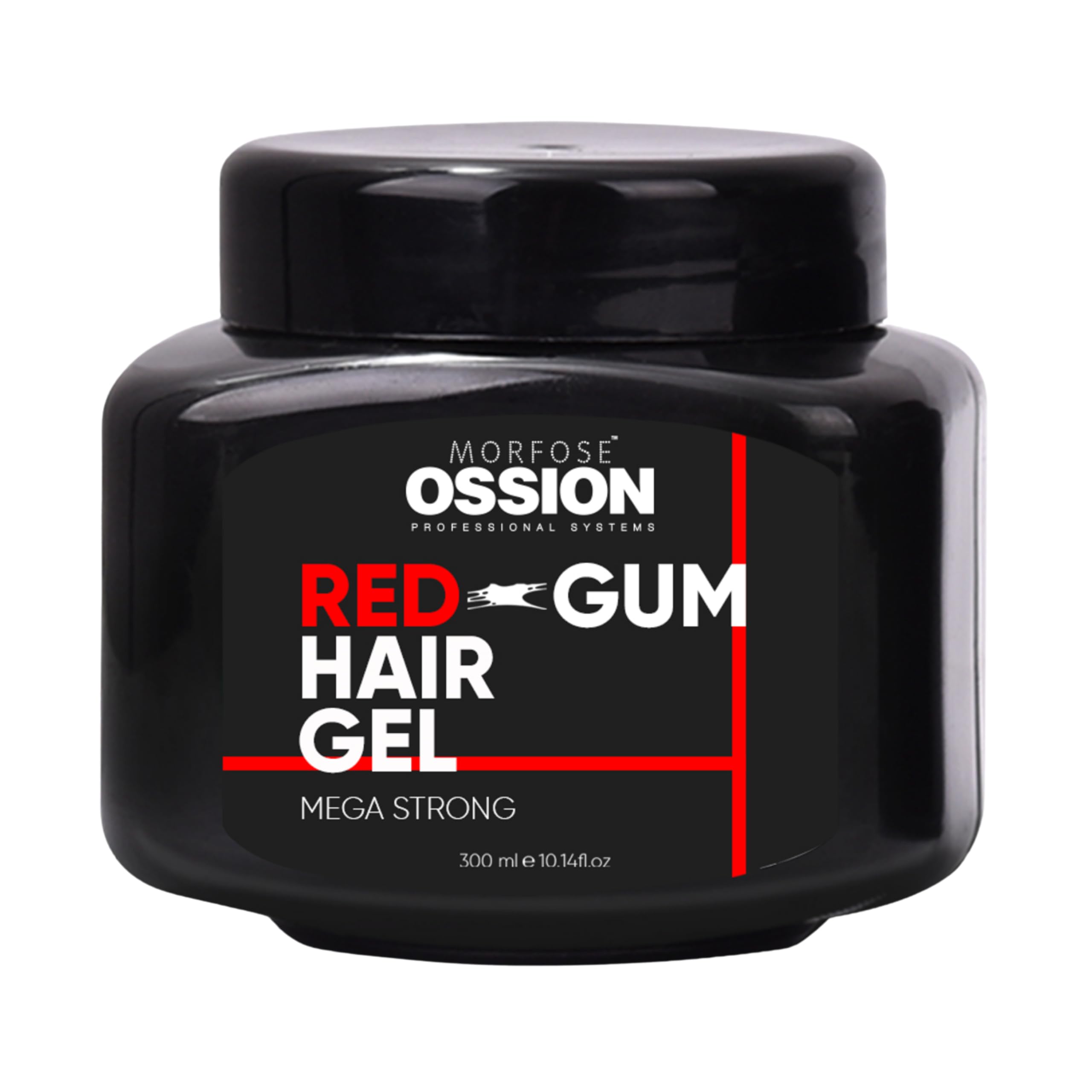 Morfose Ossion Premium Barber Line Red-Gum Mega Strong Hair Gel 300 ml