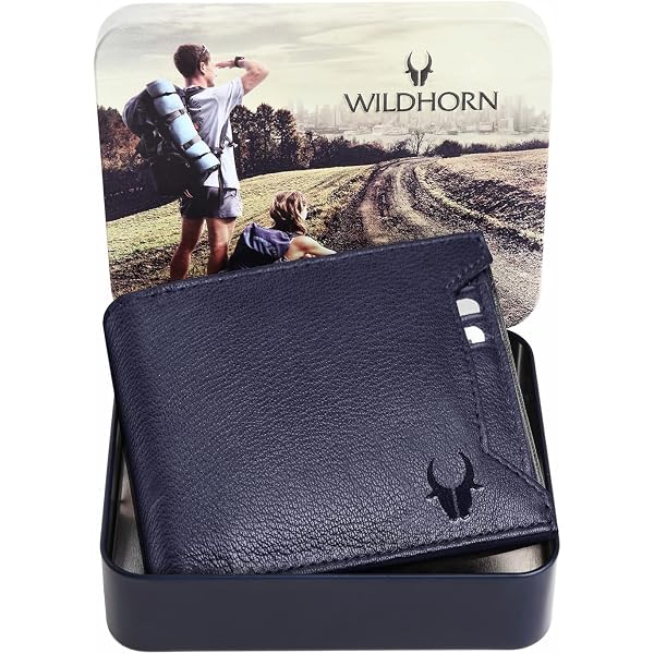 Billetera Hombre Cuero India Diseño Sólido Cartera Delgada De Cuero Genuino Para Hombre - Con Ventana De Identificación Plegable Y Bloqueo RFID, Estilo Bifold Billetera Acceso Denied