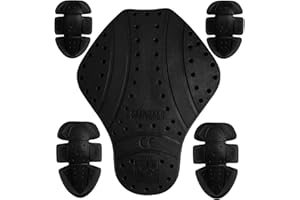 MOTOSTYLEWEAR CE-1 Approve Protective Pad Set, Pack of 5 CE Level 1 Certified Armor Pads, Level 1 Approved Back, Shoulder and Elbow Protectors for Women and Men Motorcycle Jackets.