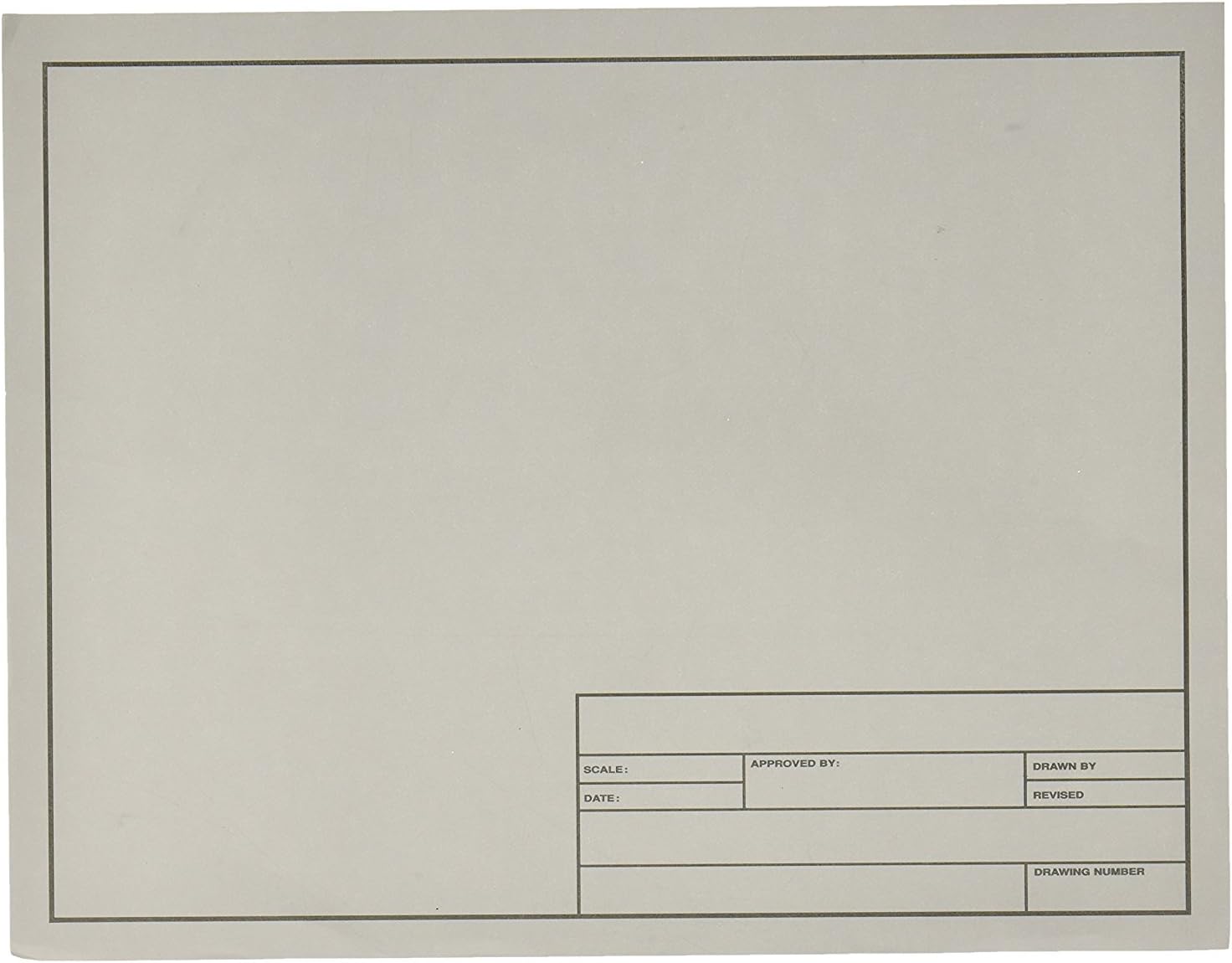 Clearprint Vellum Sheets with Engineer Title Block, 18x24 Inches, 16 lb, 60 GSM, 1000H 100% Cotton, 10 Sheets/Pack, Translucent White (10221222) : Arts And Crafts Vellum : Office Products