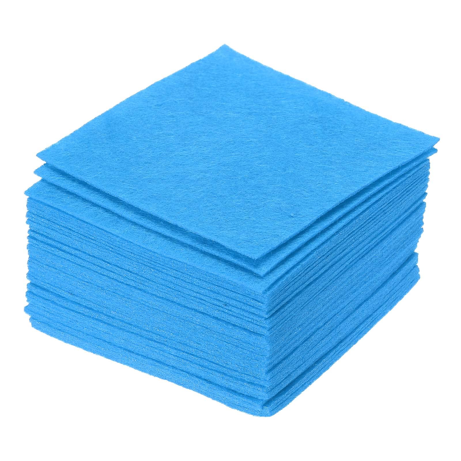 PATIKIL Soft Felt Sheets Fabric Craft Sheets Dark Blue 4 Inch x 4 Inch for DIY, Hobby, Decoration Pack of 42