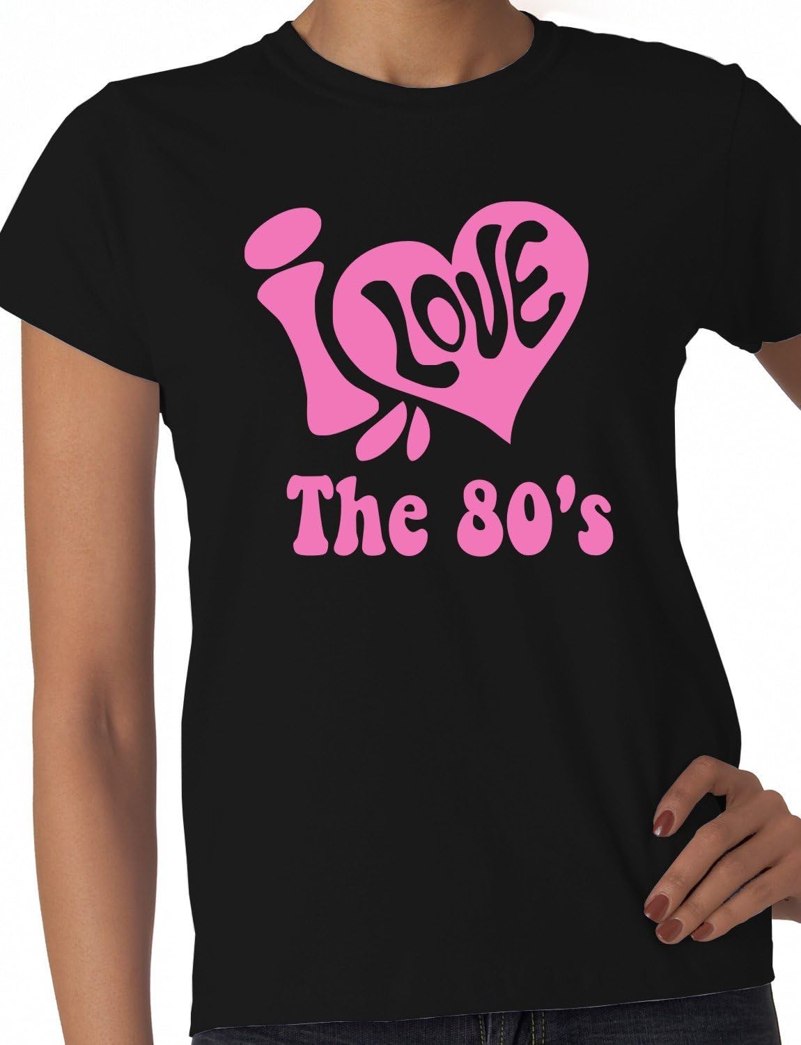 Print4U I Love The 80's Music Ladies T-Shirt Size S-XXL