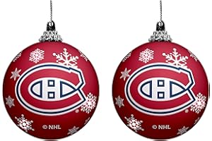 NHL Unisex-Adult Light Up Shatterproof Ornament, 2-Pack