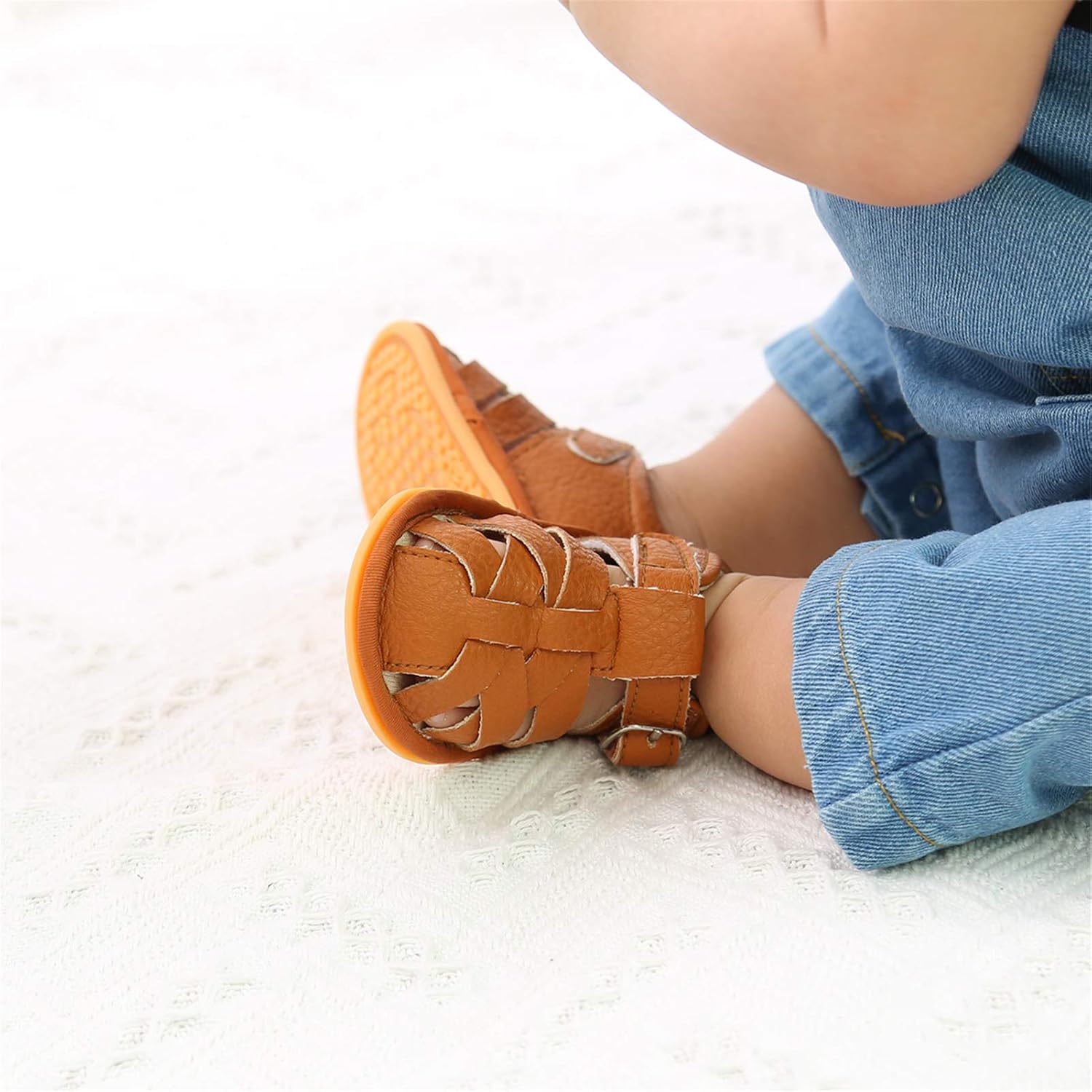  | RVROVIC Baby Boys Girls Sandals Premium Infant Summer Outdoor Shoes PU Lightweight Soft Anti-Slip Sole Toddler Prewalker | Sandals