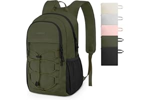 ZOMFELT Hiking Backpack for Women Men, 15L Lightweight Packable Backpacks for Trip, Water Resistant Small Travel Backpack, Foldable daypack for Hiking, Walking, Cycling, Camping, Green