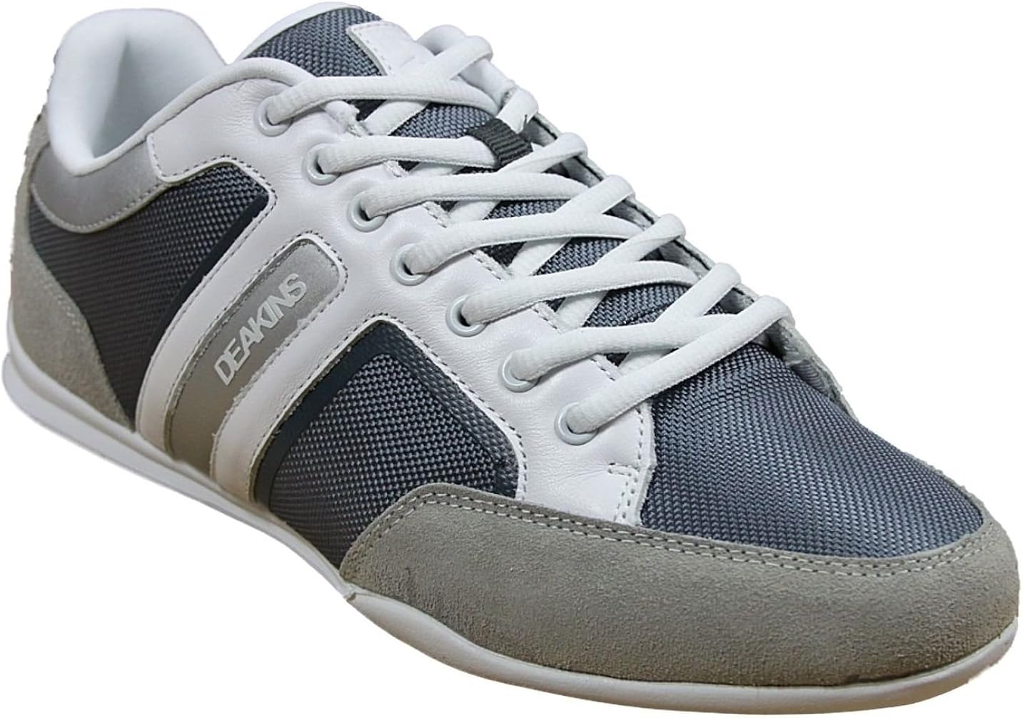 Deakins Mens Trainers Nicholas Norma in White Mix Colour 6
