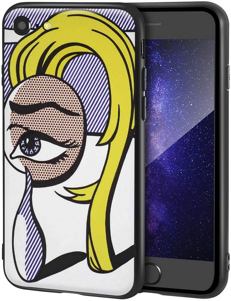 Roy Lichtenstein for iPhone SE(2020) / iPhone 7/8 Art Cellphone Case/Art Cellphone Case/Giclee UV Reproduction Print on Mobile Phone Cover(Imagine 2)