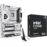 Micro Center Intel core Ultra 5 250kf Plus Bundle ASUS Z890 AYW Gaming WiFi | CPU Motherboard Combo, 18 cores desktop processor up to 5.3 GHz, asus Z890 AYW Gaming WiFi White Motherboard, ATX, DDR5