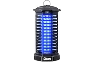 IQN Bug Zapper Outdoor, Plug in Electric Mosquito Fly Zapper w/ 15W Light & 4200V Grid & on/Off Switch, Mosquito Traps & Killer for Indoor, Kitchen, Patio, Backyard and More (Black)