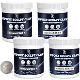 Seocam Epoxy Putty Sculpt Clay, 2 Part A &amp; B for Sculpting, Modeling, Building, and Repairing, 2 Pound, Natural