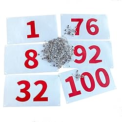 UISKOOPW Tyvek Race Bibs Running Numbers Bibs with