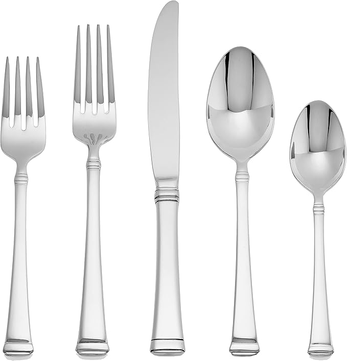 Mikasa Harmony 45Piece 18/10 Stainless Steel Flatware Set with Serving