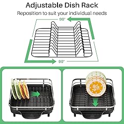 SAYZH Dish Drying Rack - Expandable Dish Rack for