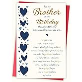 Blumon Happy Birthday Card for Brother, Birthday Card from Brothers Elder brother and Younger brother.Heartwarming Birthdays Gifts