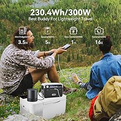 Flashfish 300W Portable Power Station 230Wh LiFePO4
