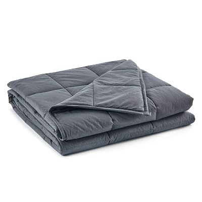 RelaxBlanket Kids Weighted Blanket | 40''x60'',10lbs | for Child Between 90-130 lbs | Premium Cotton Material with Glass Beads | Dark Grey