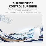 EFISH Kanagawa Surfing Mouse Pad XL 31.5 x 11.8 inches Non-Slip Edge Stitch view 4