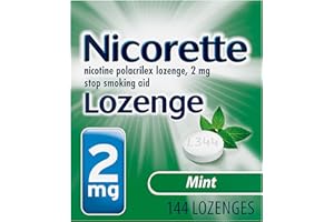 Nicorette Lozenge- Nicotine mint Lozenges to Stop Smoking, 2 mg, Mint Flavor - 144 ct- 2mg Count