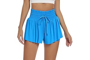 Blaosn Flowy Athletic Shorts for Women Gym Yoga Workout Running Tennis Skirt Comfy Skort Lounge Cute Clothes Casual Summer
