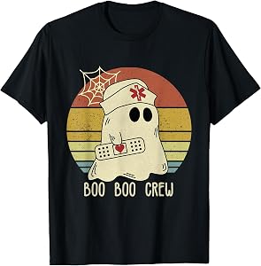 Boo Boo Crew Nurse Halloween Nurse for Women T-Shirt
