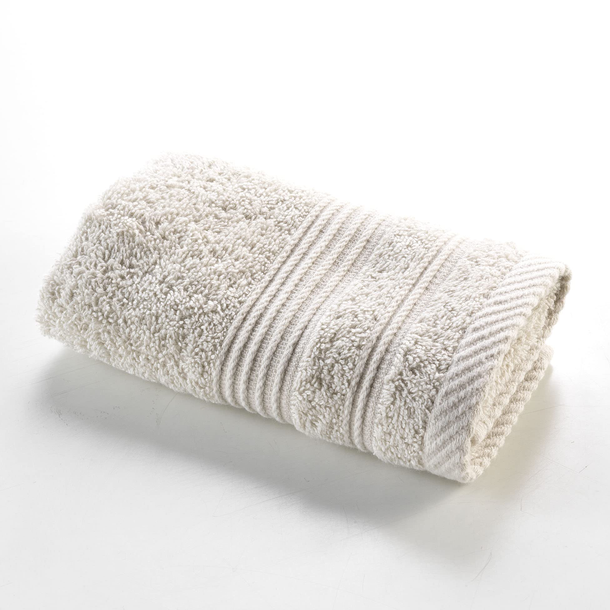 Douceur d'Intérieur, Tendresse Linen Guest Towel (30 x 50 cm) Plain Terry Cloth