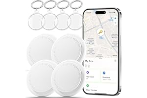 4-Pack Bluetooth Tracker for Android Android GPS Tracker Tag GPS Tags for and roid Both iOS and and roid Compatible,for Keys,