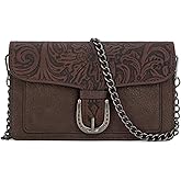 Montana West Small Crossbody Purse with Chain Strap Western Designer Clutch and Handbags for Women