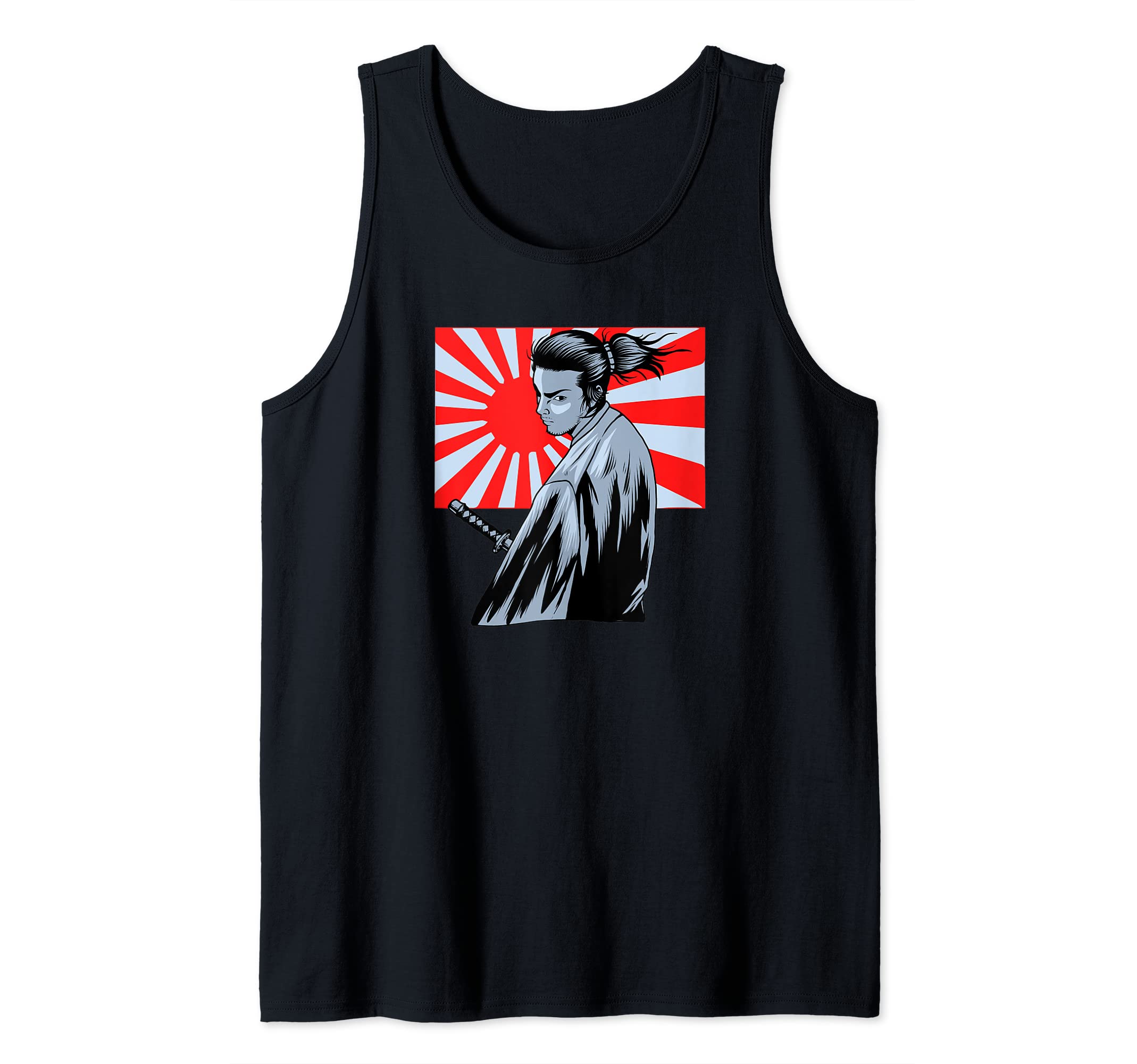 Samurai Warrior - Sword Art Japanese Sun Fighter Katana Tank Top