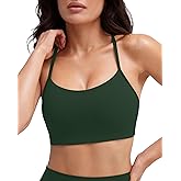 PAVOI ACTIVE Yoga Racerback Bras for Women - Buttery Soft Low Support Scoop Neck Y-Back Thin Strap Sports Bra - FlexFlow