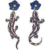 QUSIJIA Funny Cartoon Animal Dangle Drop Earring Lightweight Gecko Fox Earrings for Women Charms Gifts