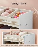SONGMICS Toy Organiser 9-Box Shelf Cloud White GKR033W10 3-Tier view 5