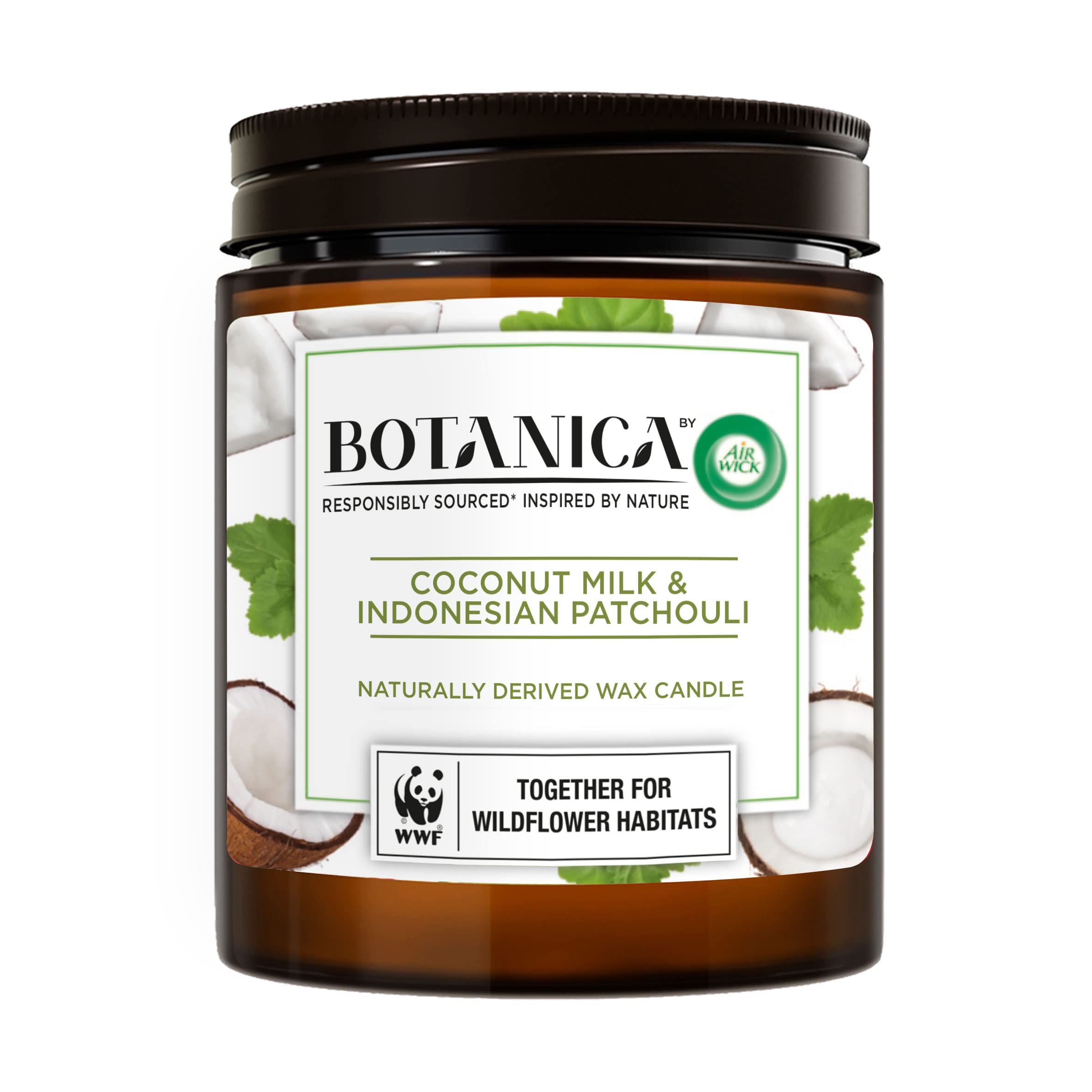 Botanica by Air Wick Candle Coconut Milk and Indonesian Patchouli 500G