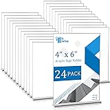 EHWINE 24 Pack Acrylic Sign Holder