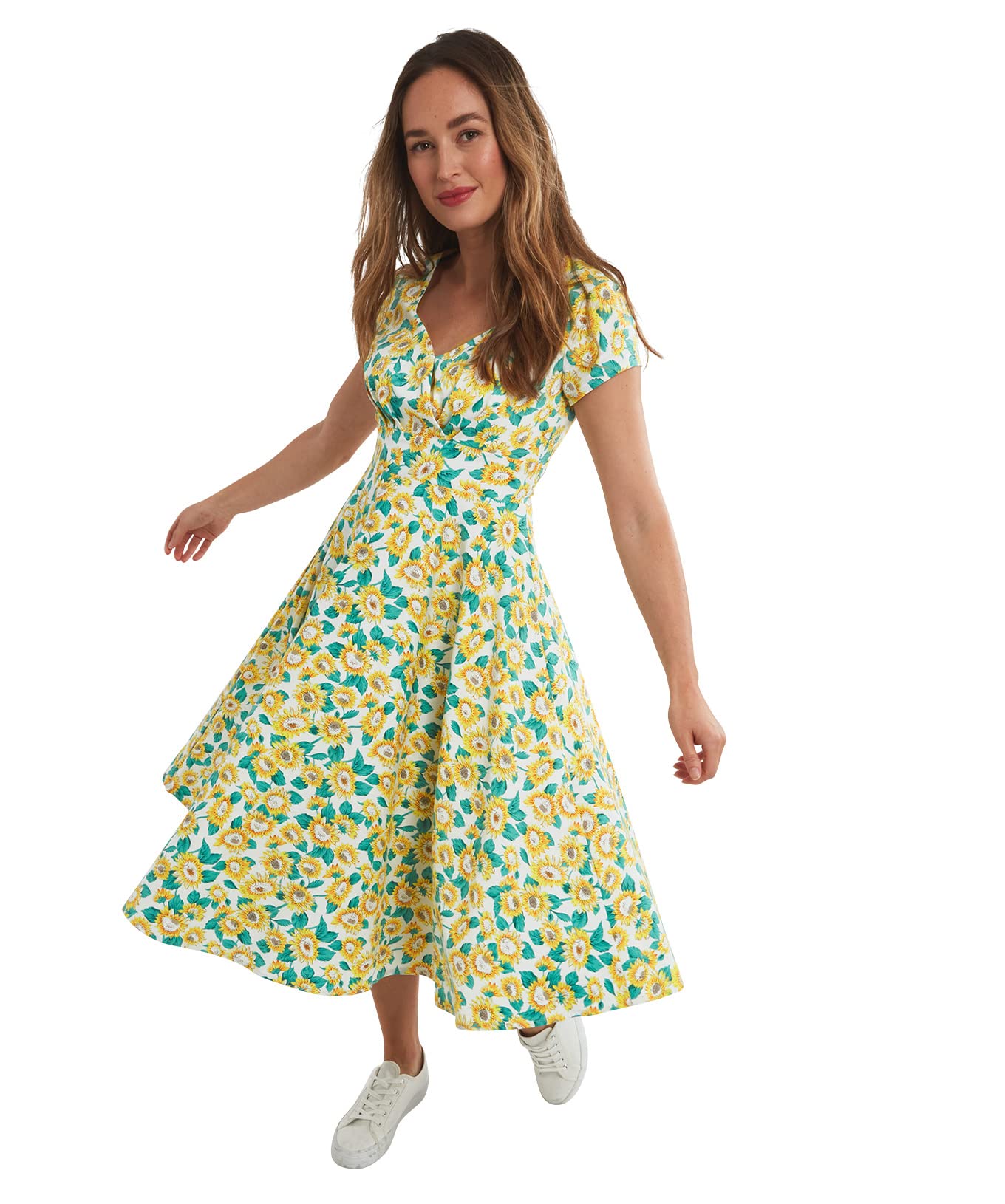 Joe Browns Happy Days Sunflower Dress Yellow
